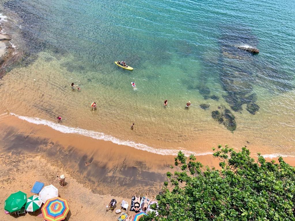 Apartamento Pe Na Areia E Aguas Tranquilas No Centro De Гуарапарі Екстер'єр фото